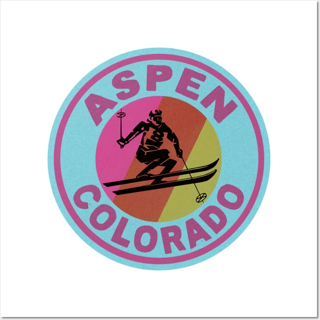 Aspen Colorado Skiing Ski Wall Art by heybert00